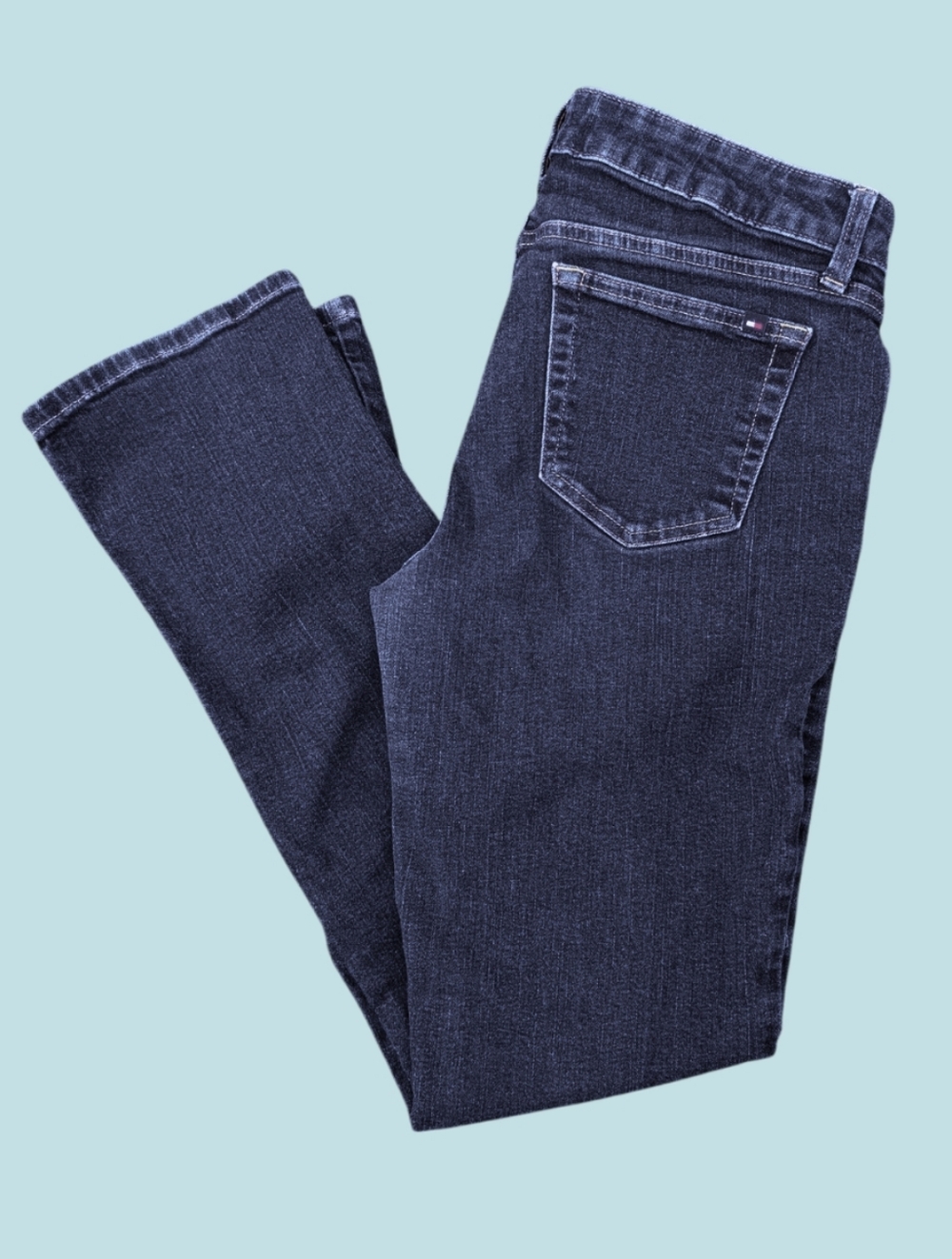 Tommy Hilfiger High Rise Straight Jeans - dark wash - Women's size 10